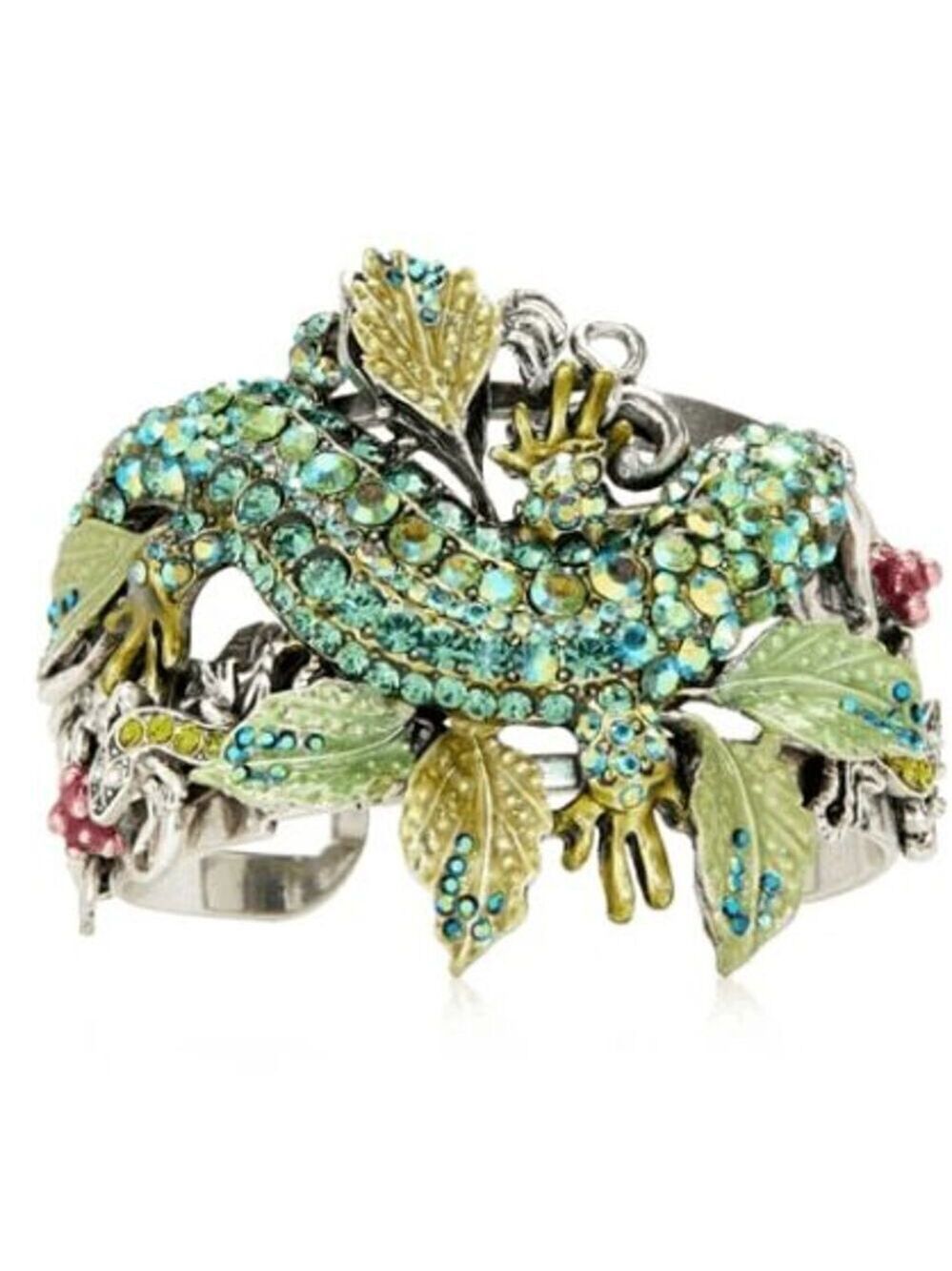 KIRKS FOLLY Silver Salamander Cuff Bracelet